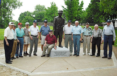 GI Statue installed at site